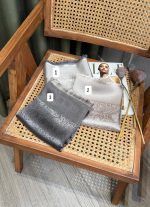 روسری نخ ابریشم ژاکارد | کد محصول s210 - Image 4