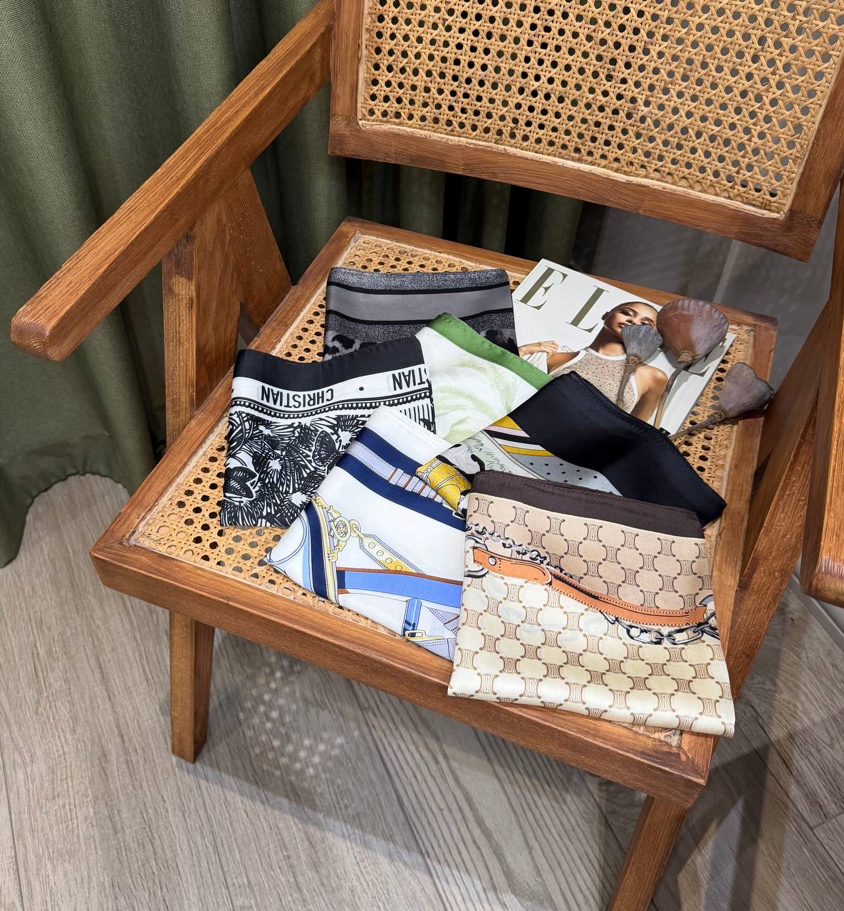 مینی اسکارف ابریشم وارداتی | کد محصول s207